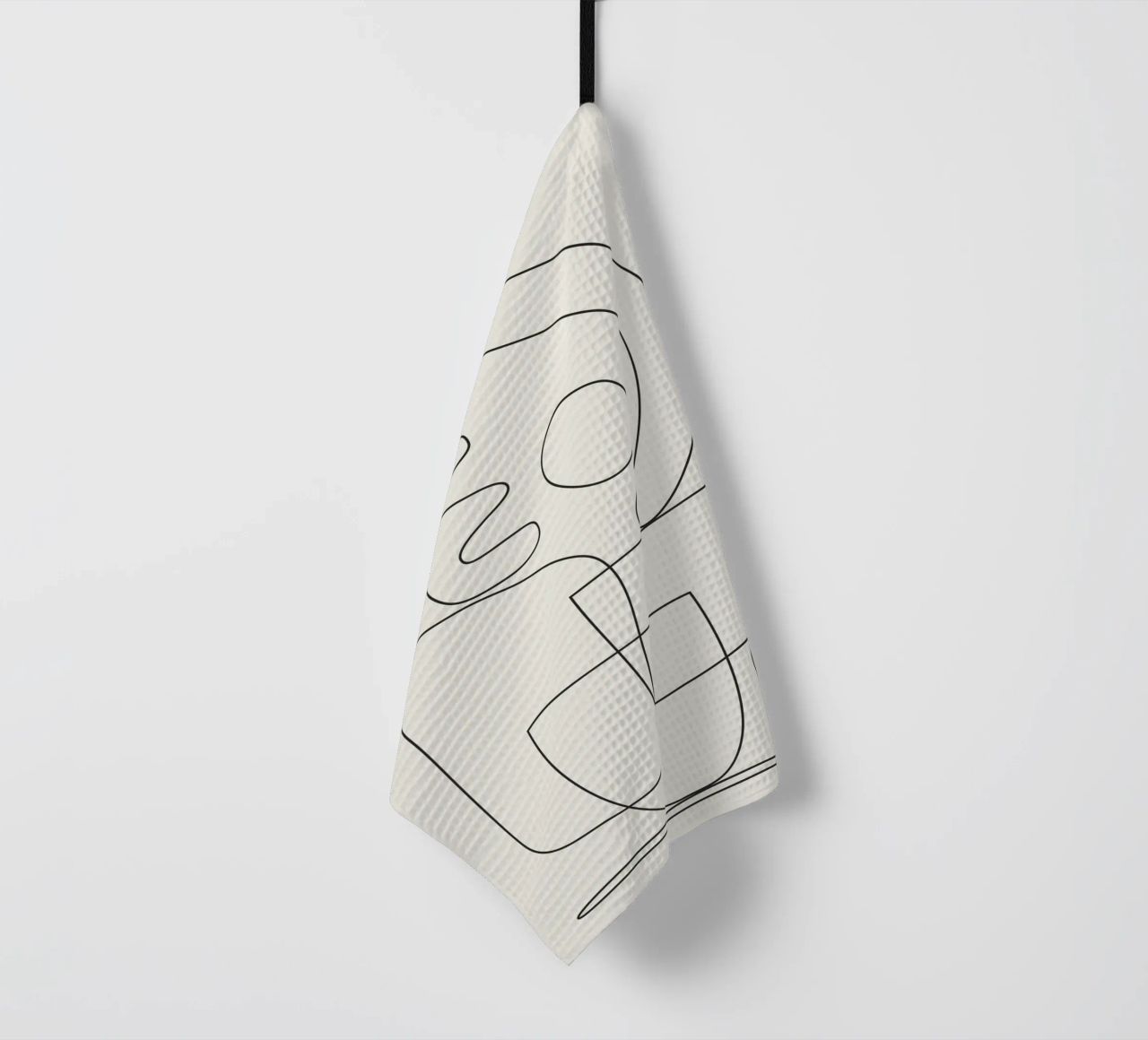 Minimal Abstract Shapes 03 tea towel by Nadjaa