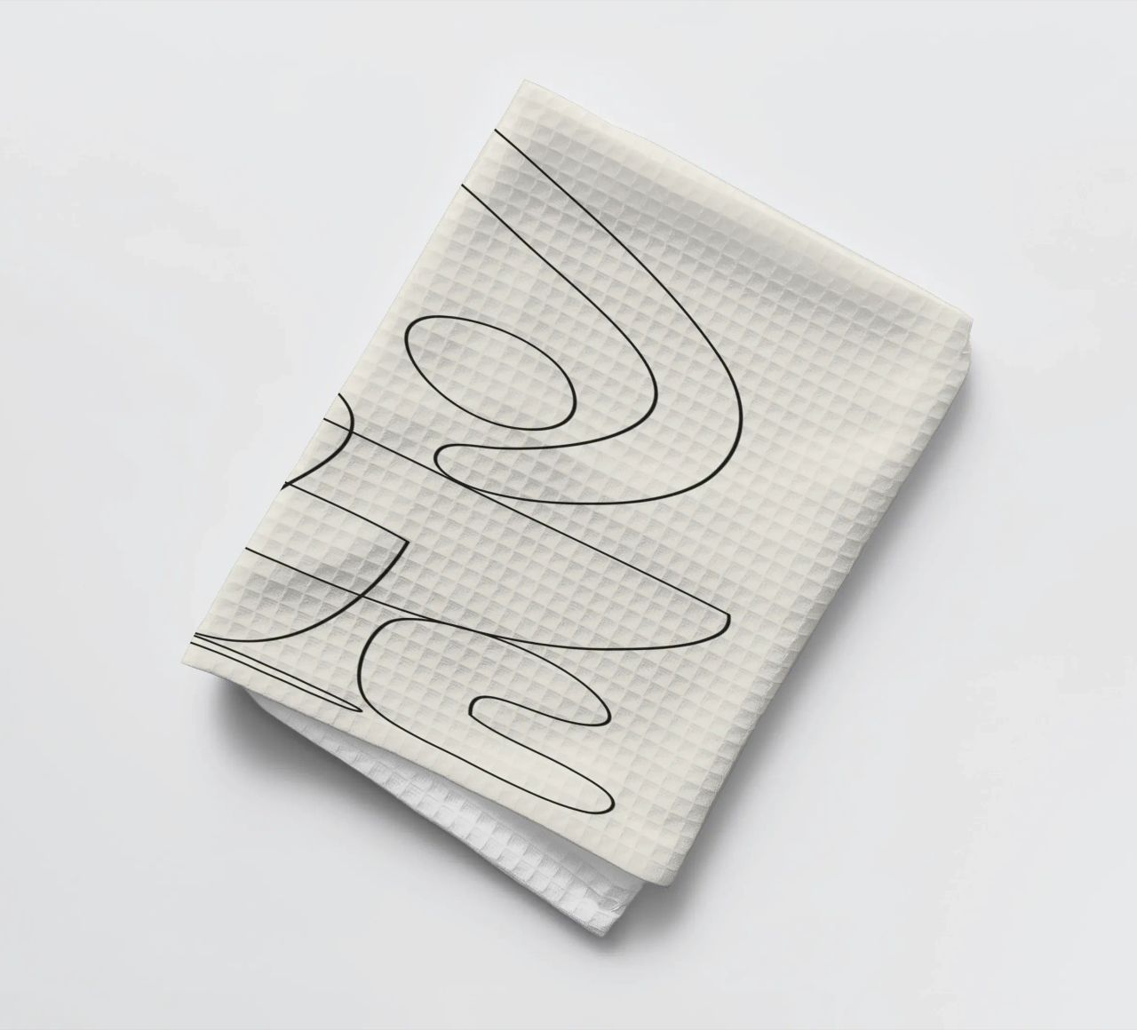 Minimal Abstract Shapes 03 tea towel by Nadjaa