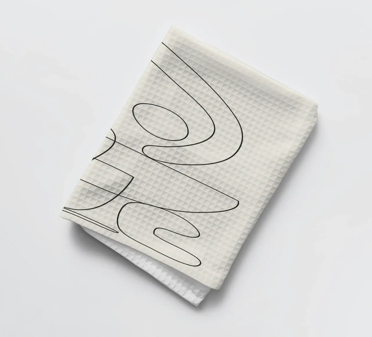 Minimal Abstract Shapes 03 theedoek van Nadjaa