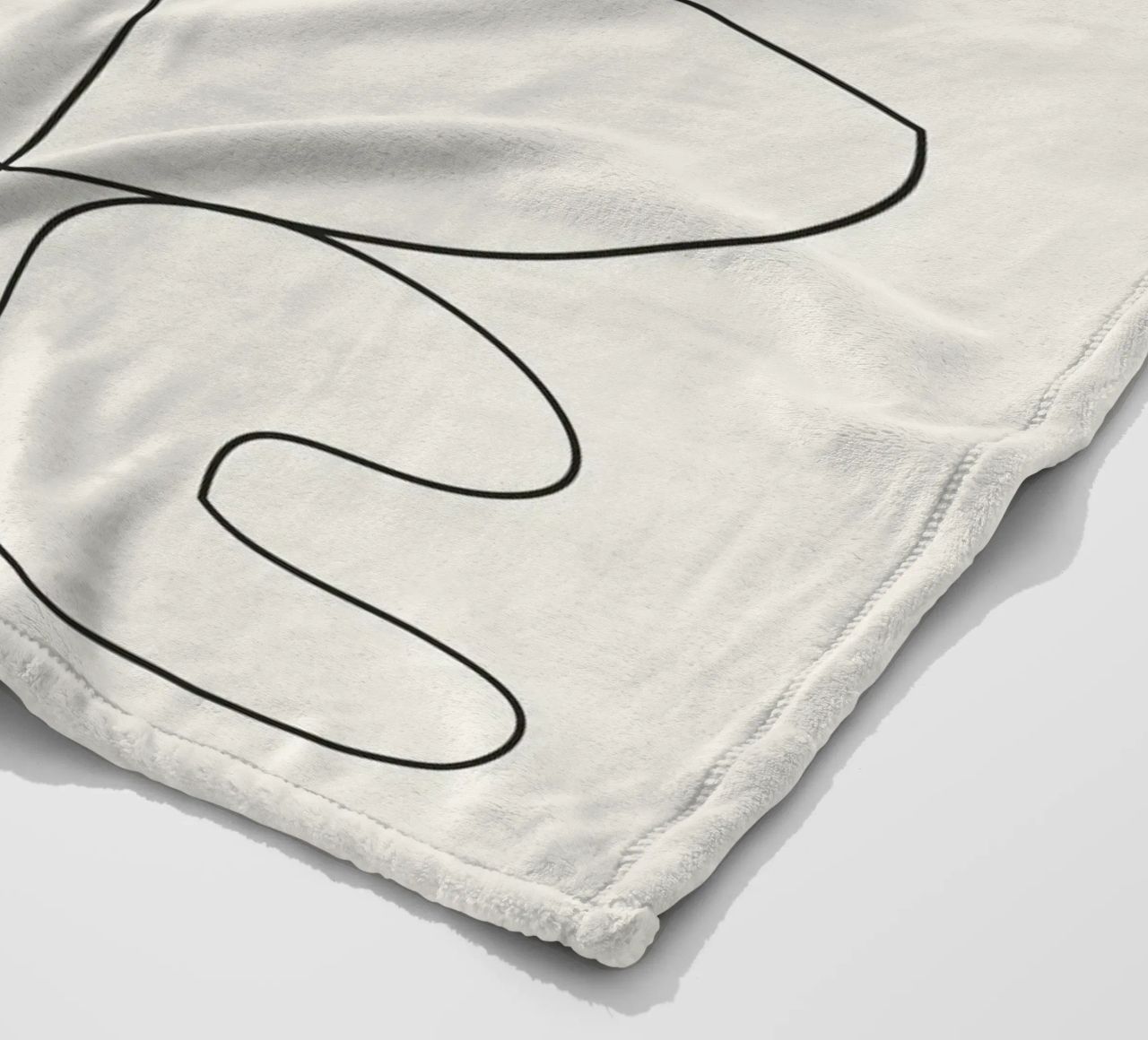 Minimal Abstract Shapes 03 fleece blanket by Nadjaa