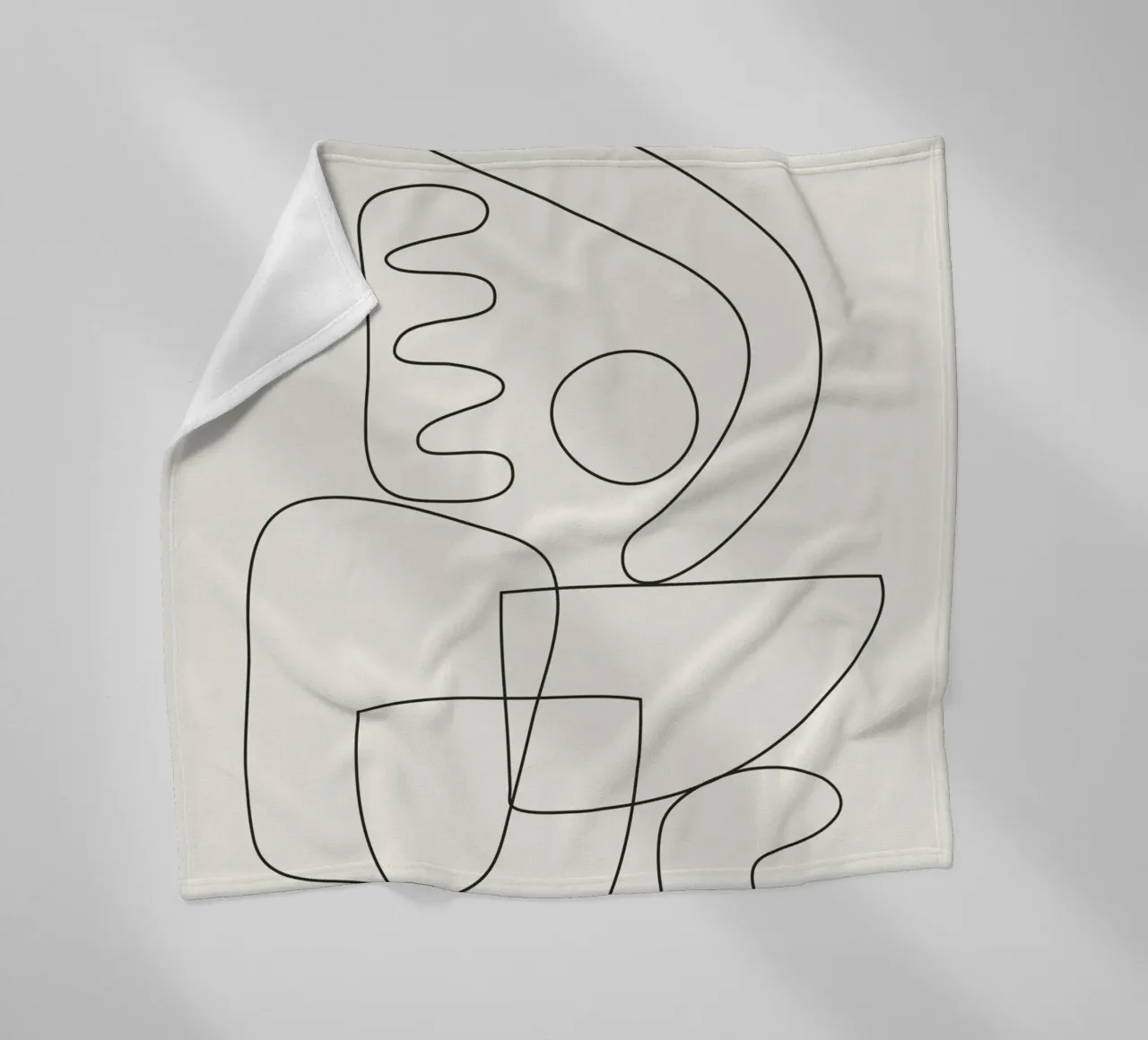 Minimal Abstract Shapes 03 coperta in pile da Nadjaa