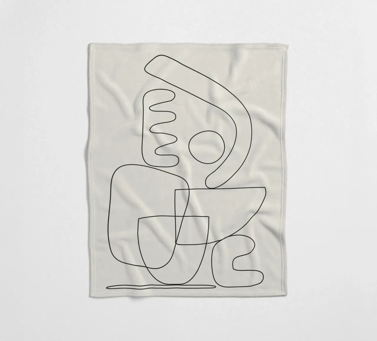 Minimal Abstract Shapes 03 coperta in pile da Nadjaa