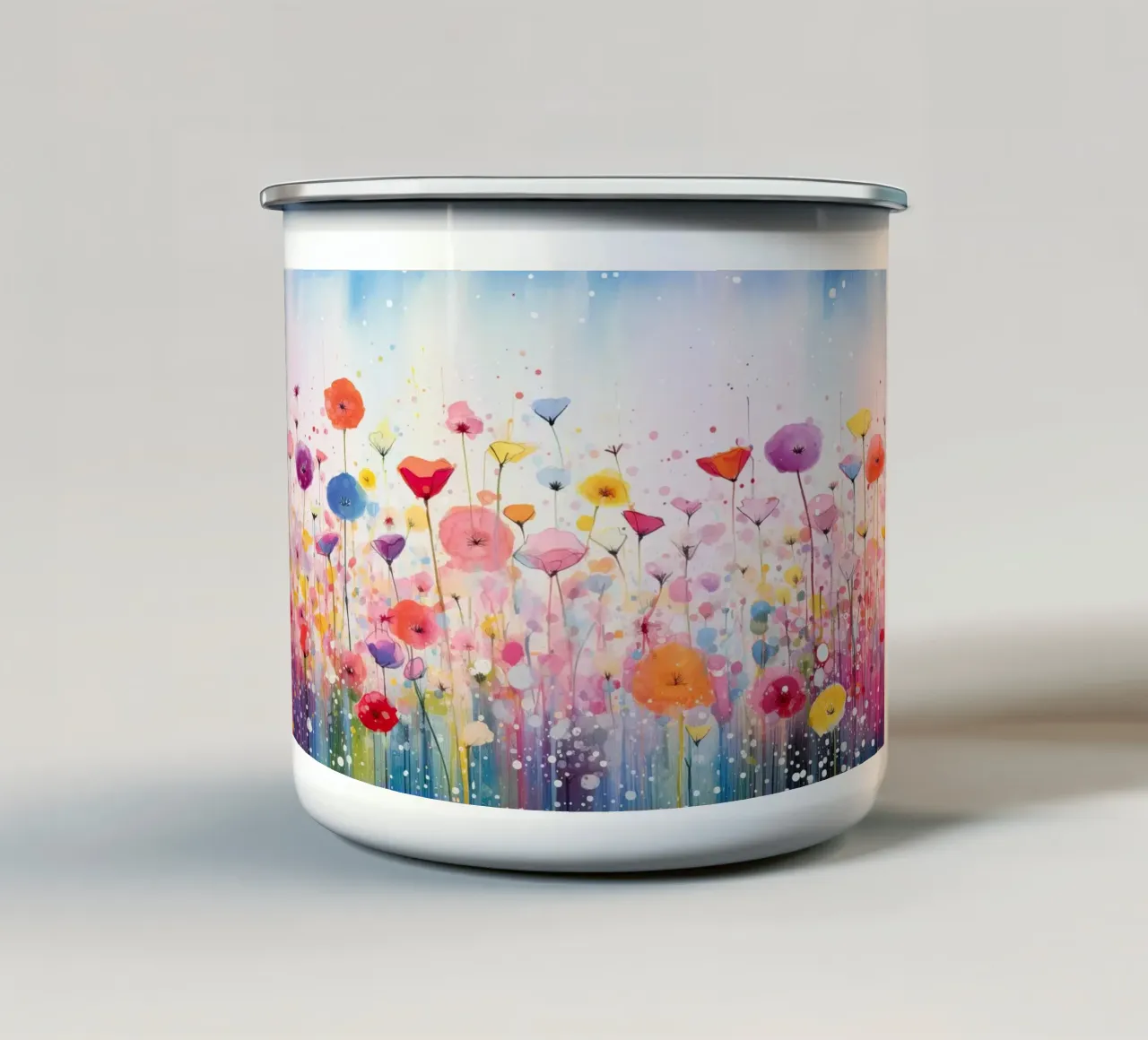 Fiori d'estate tazza in smalto da Imagine