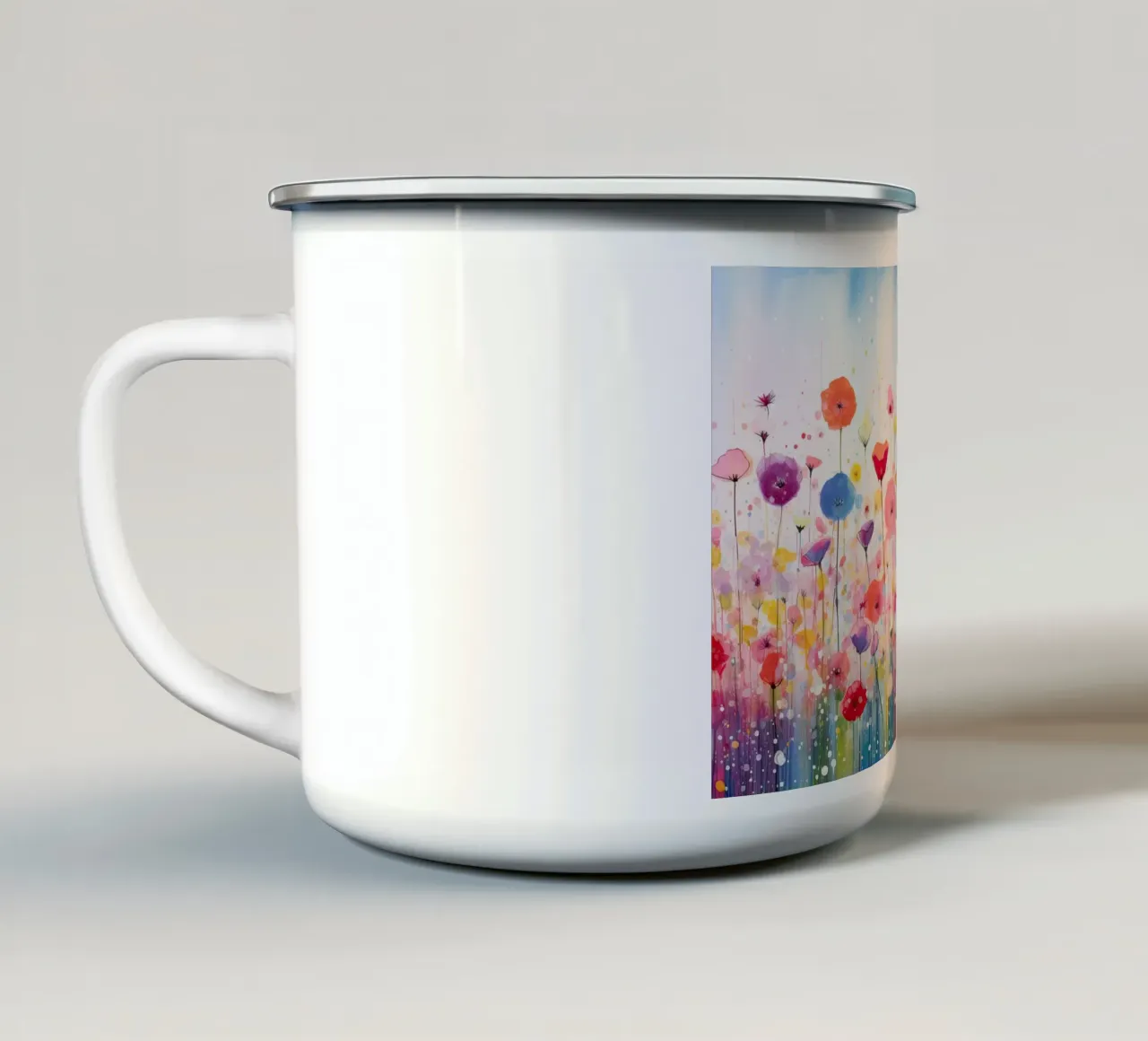 Fiori d'estate tazza in smalto da Imagine