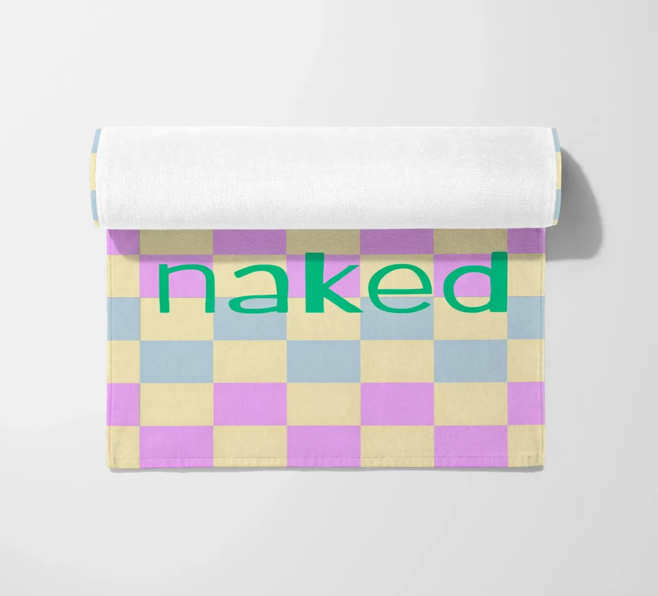 get naked. beach towel by FRICKE DESIGN