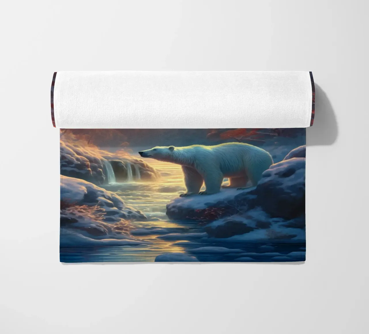Snow Bear beach towel by Fleur de Lys