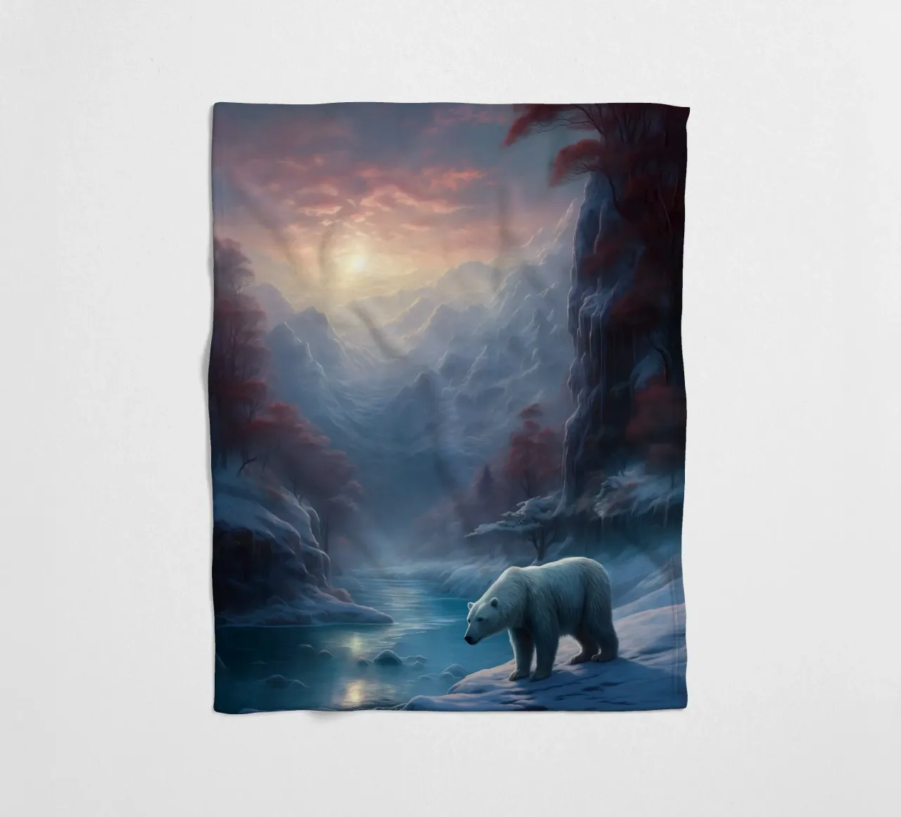 Orso delle nevi coperta in pile da Fleur de Lys