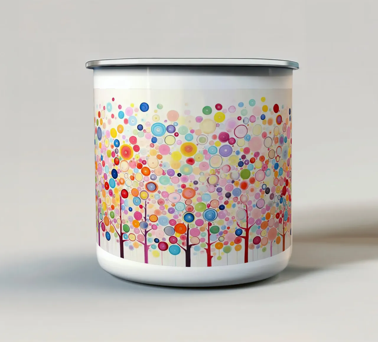 Kleuren bomen emaille mok van Imagine