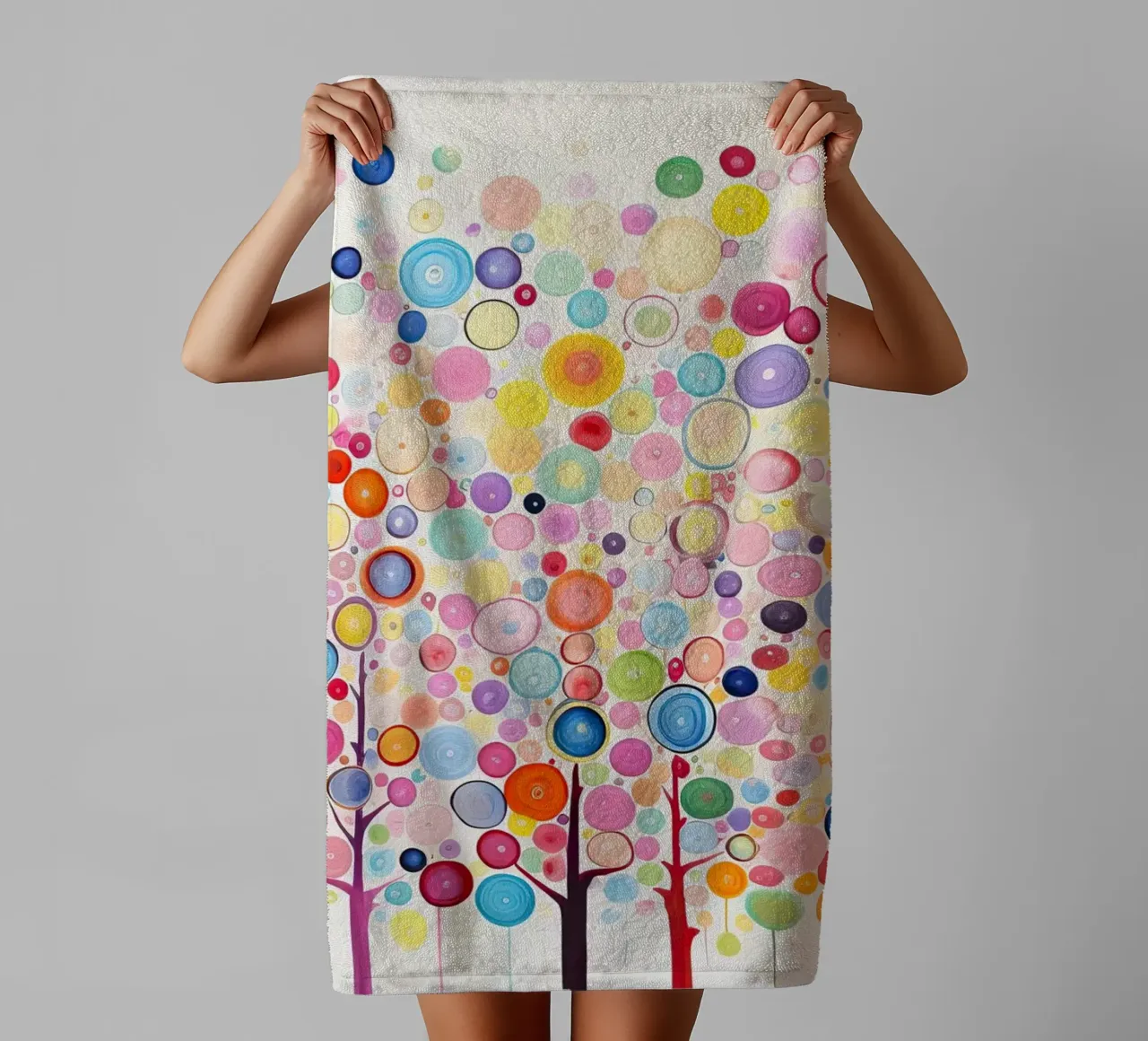Tree colours towel by Imagine