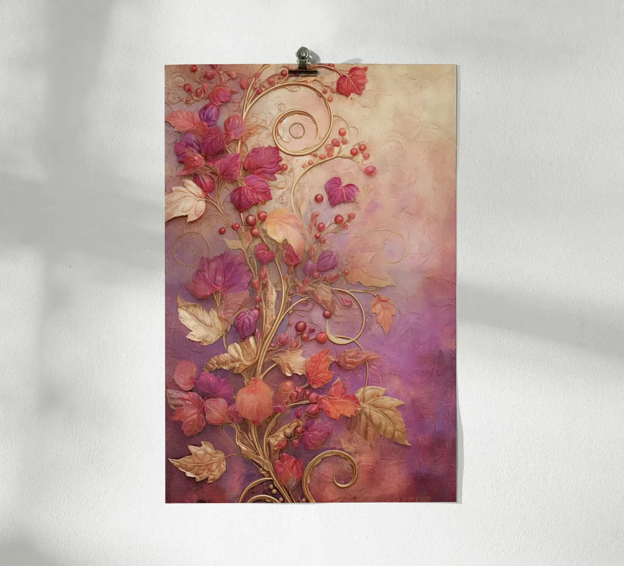 Fiori classici viola poster da Imagine