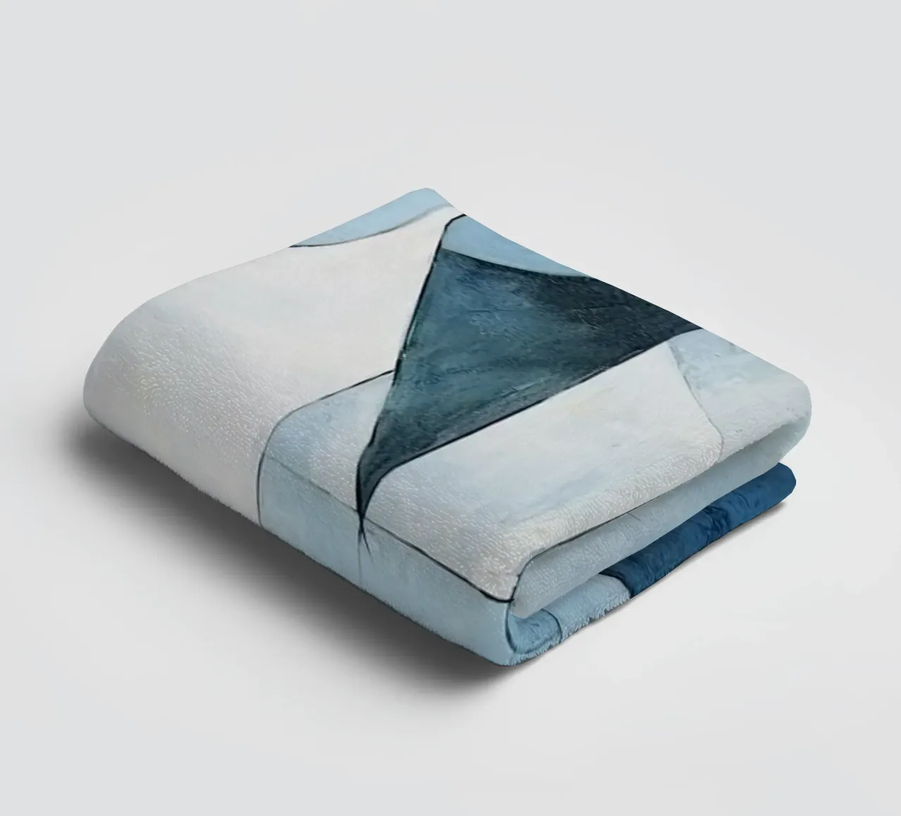 Forme astratte con crema e blu asciugamano da bagno da Imagine