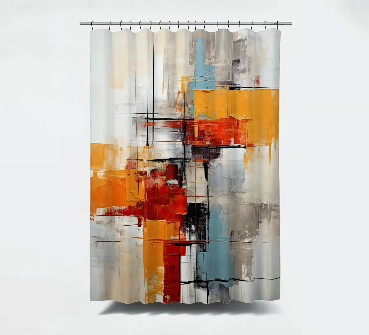 Abstract shower curtain by Imagine
