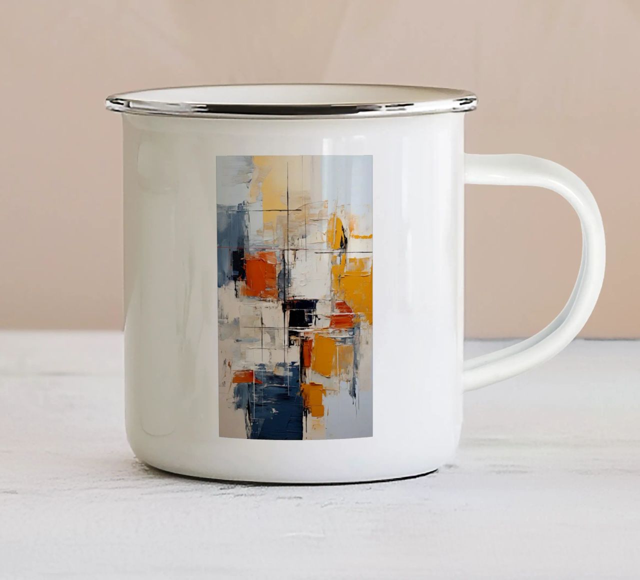 Astratto tazza in smalto da Imagine