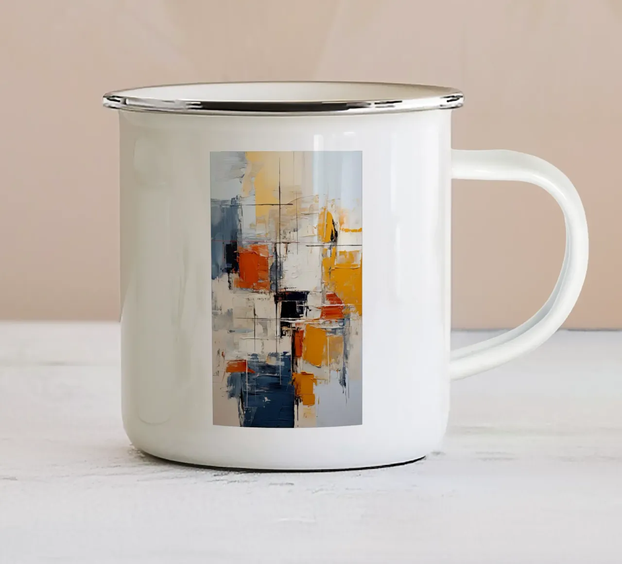 Astratto tazza in smalto da Imagine