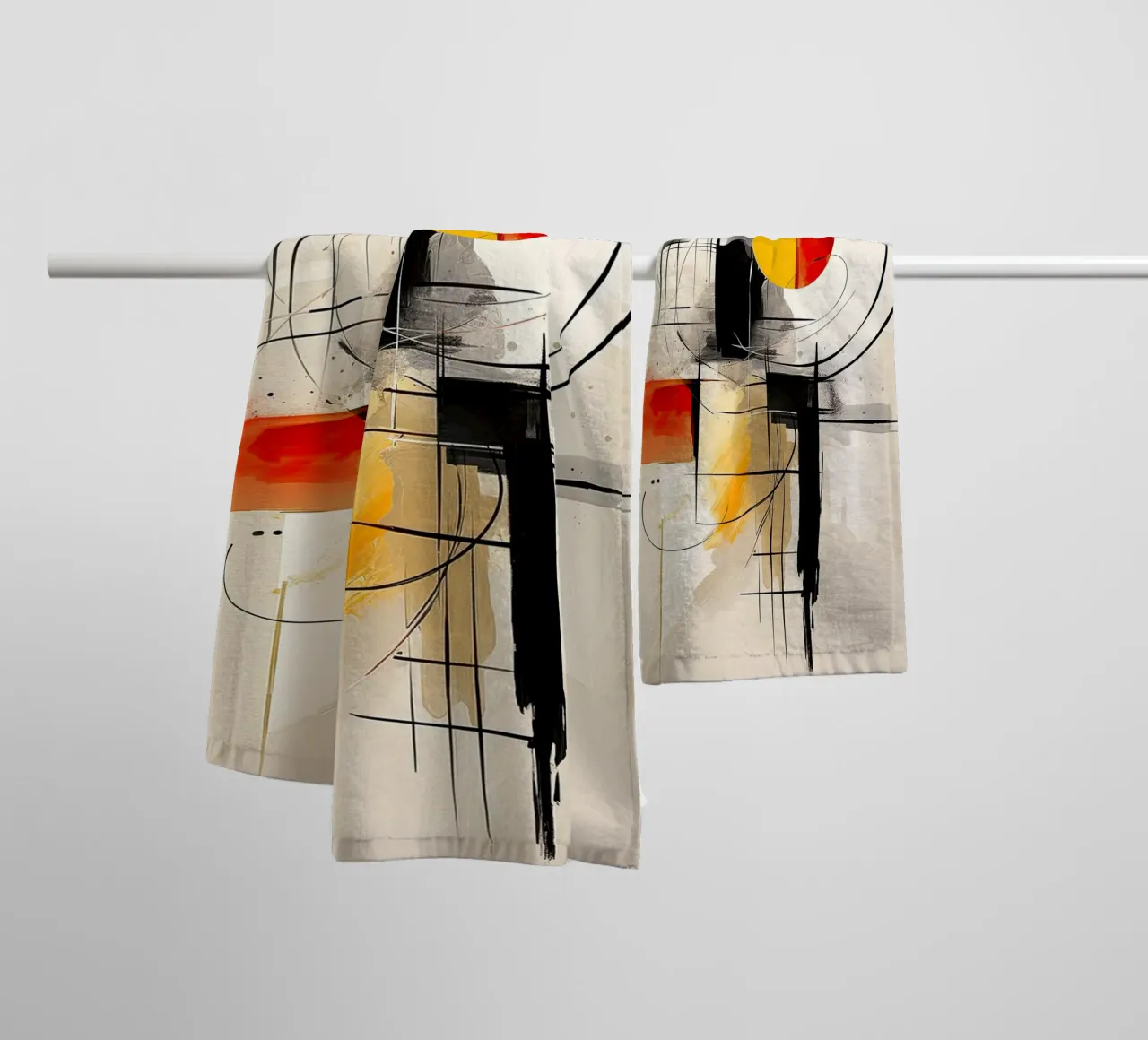 Abstract forms towel by Imagine