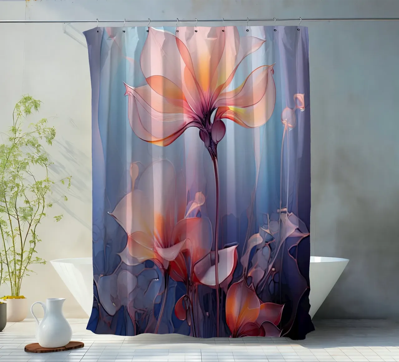 I fiori tenda da doccia da Imagine