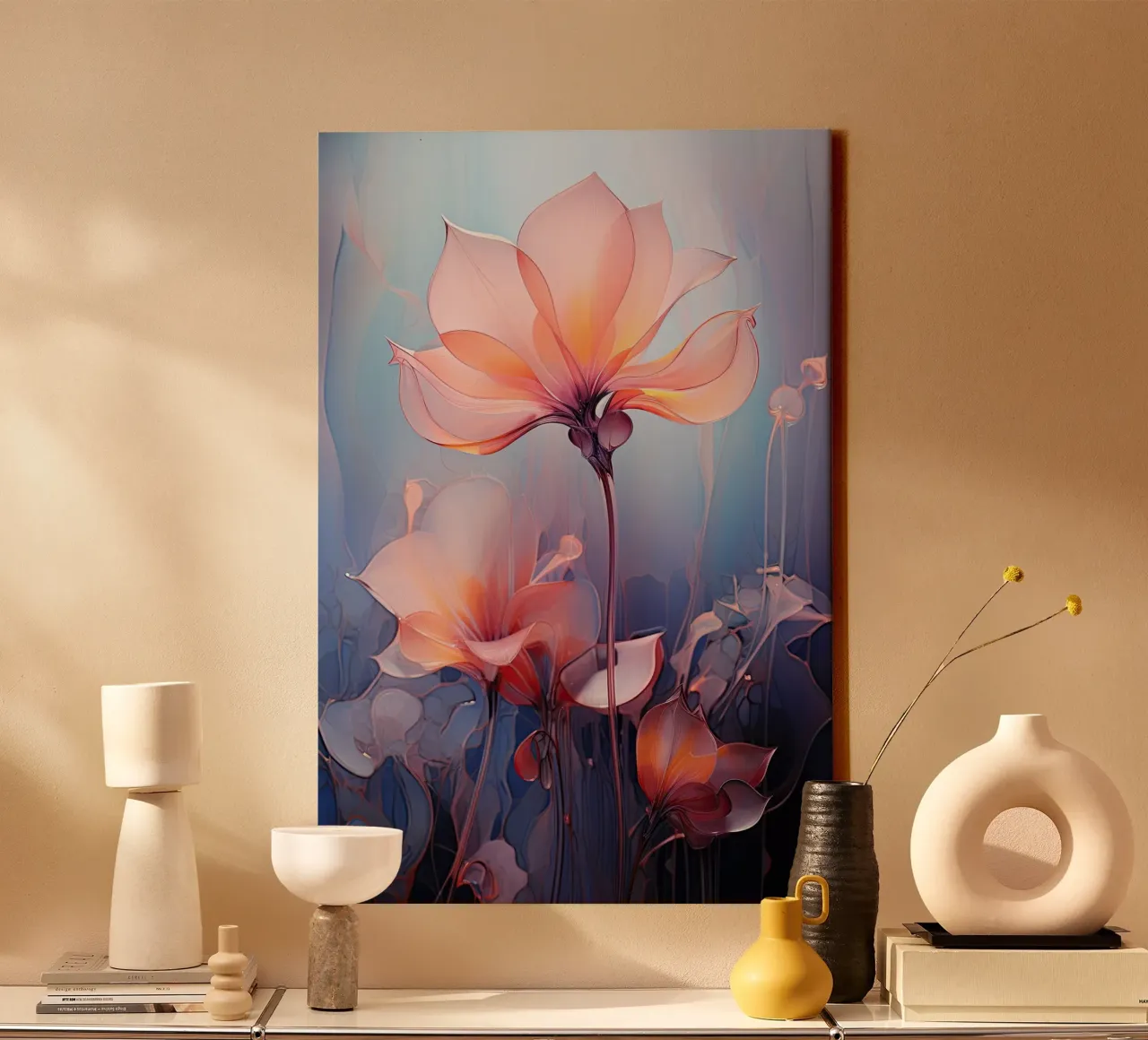I fiori tela con Cornice a cassetta da Imagine
