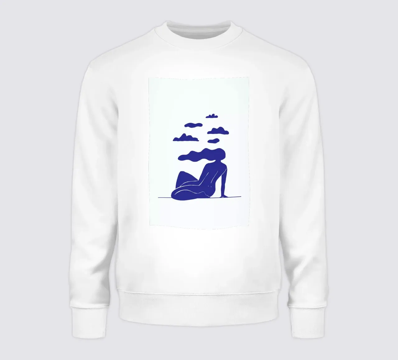 Head in the Clouds Blue sweatshirt by Graphite