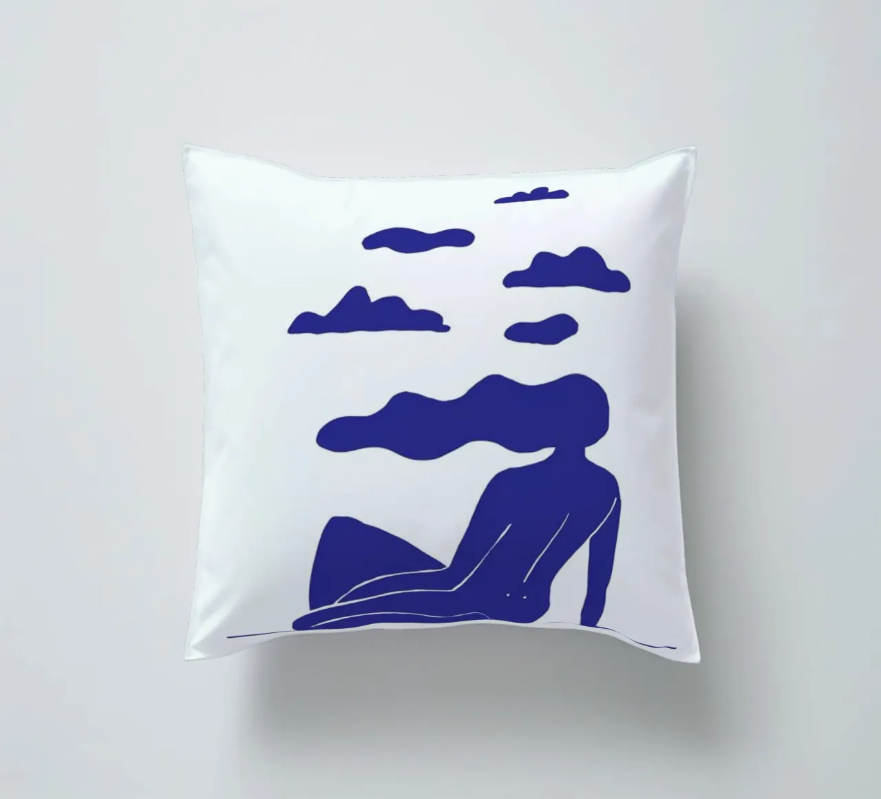 Head in the Clouds Blue cuscino da Graphite
