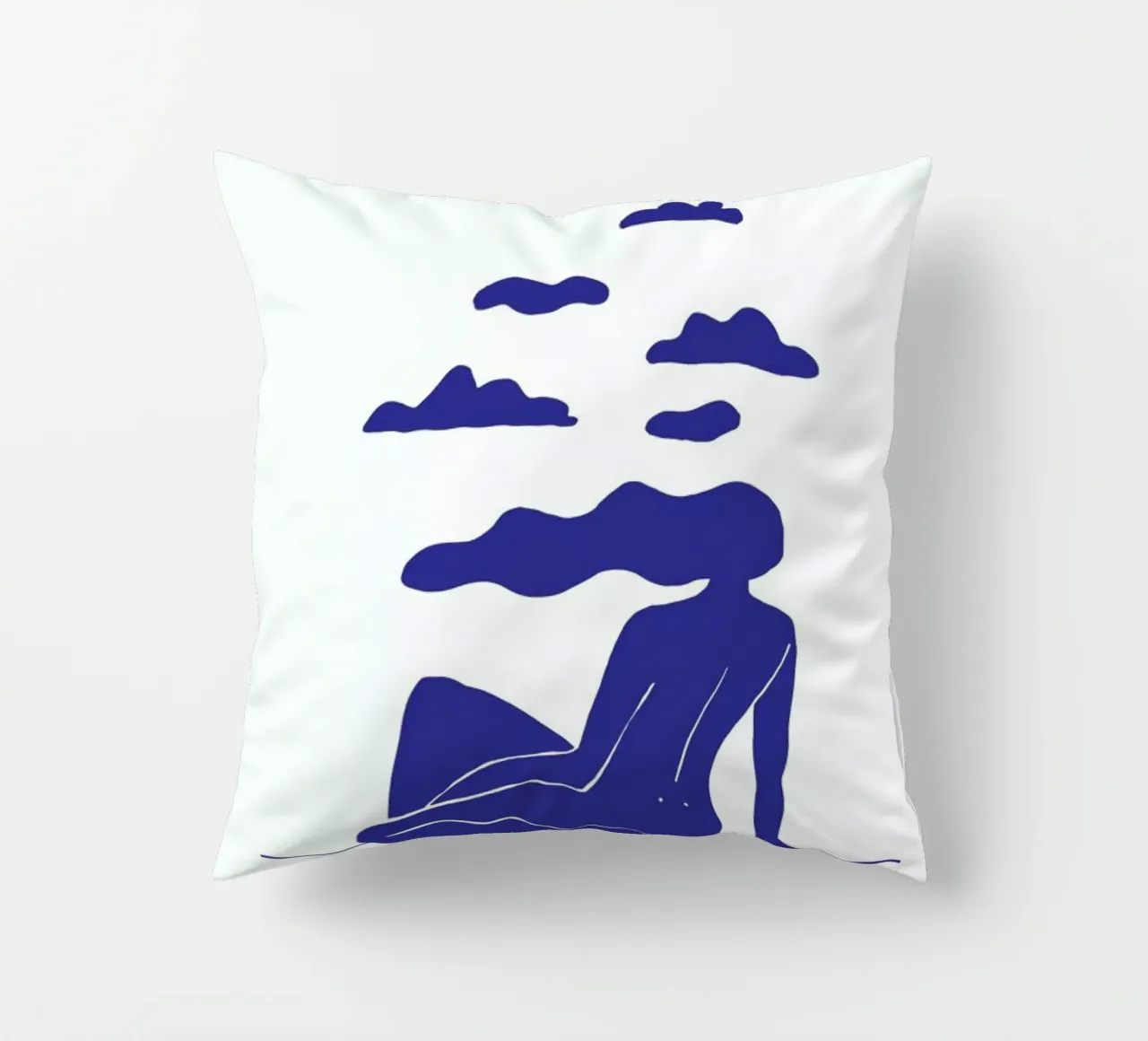 Head in the Clouds Blue cuscino da Graphite