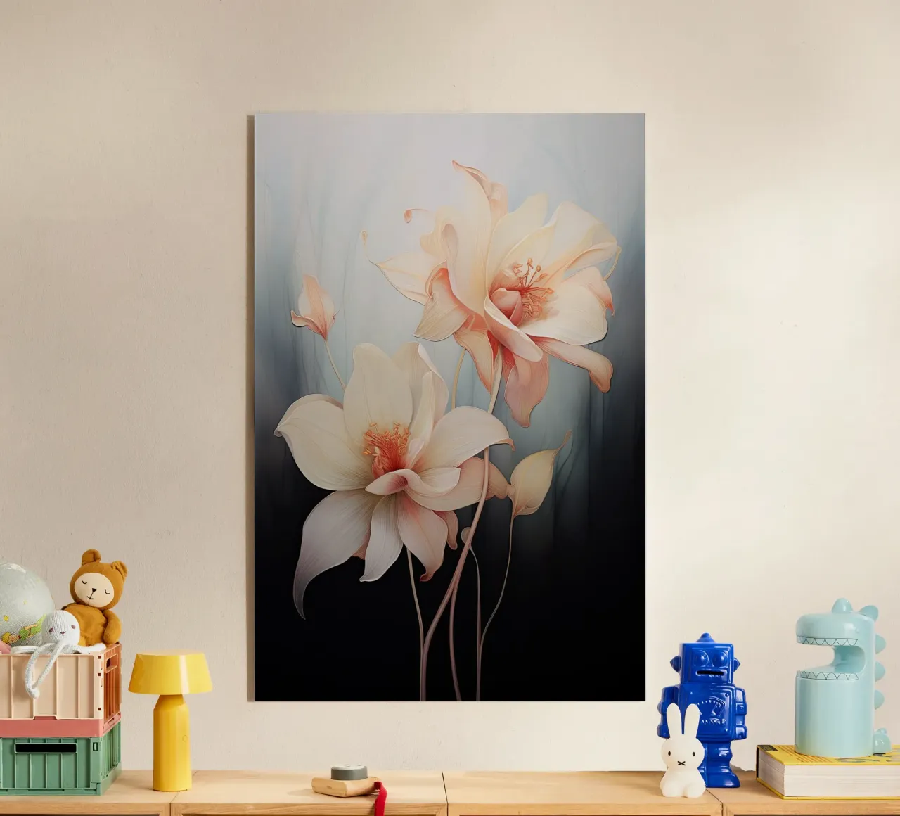 Bloemen acryl van Imagine