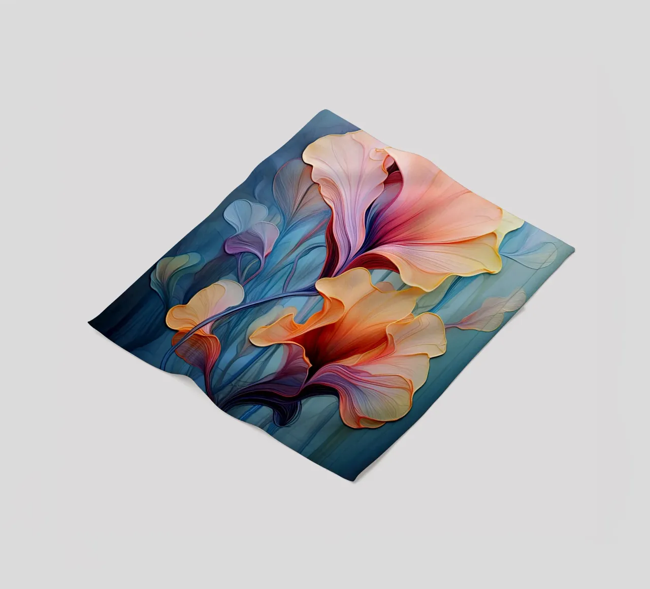 Bloemen abstract fleecedeken van Imagine