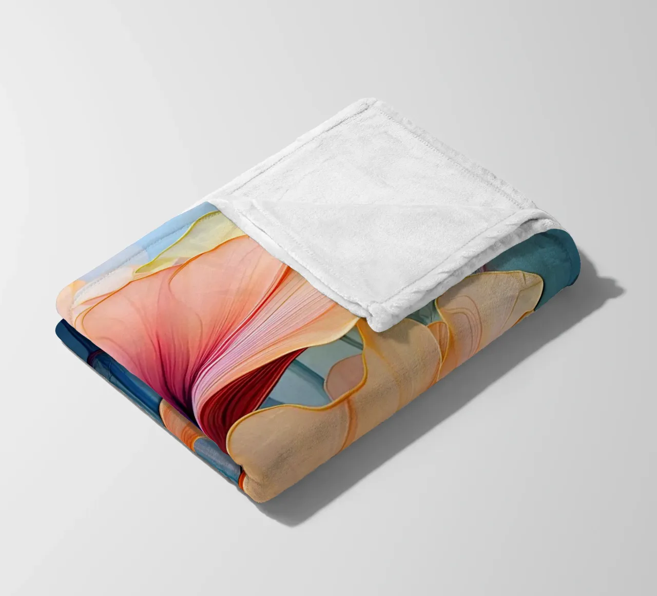 Bloemen abstract fleecedeken van Imagine