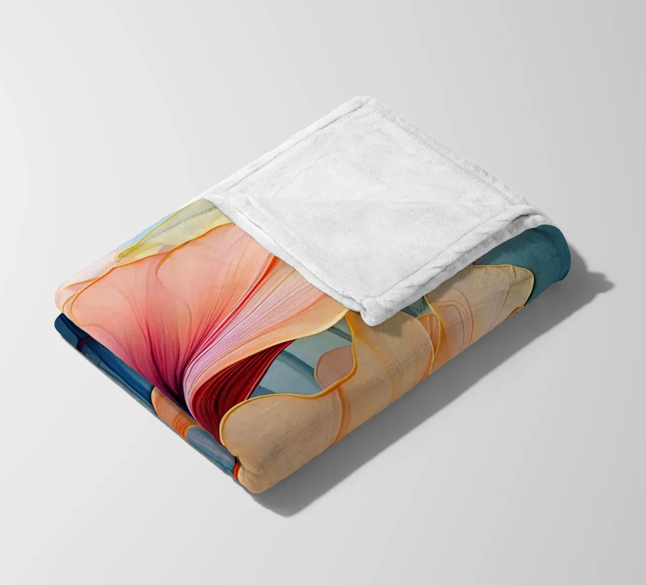 Bloemen abstract fleecedeken van Imagine