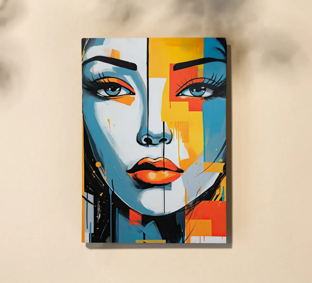 Abstract face notebook by Imagine