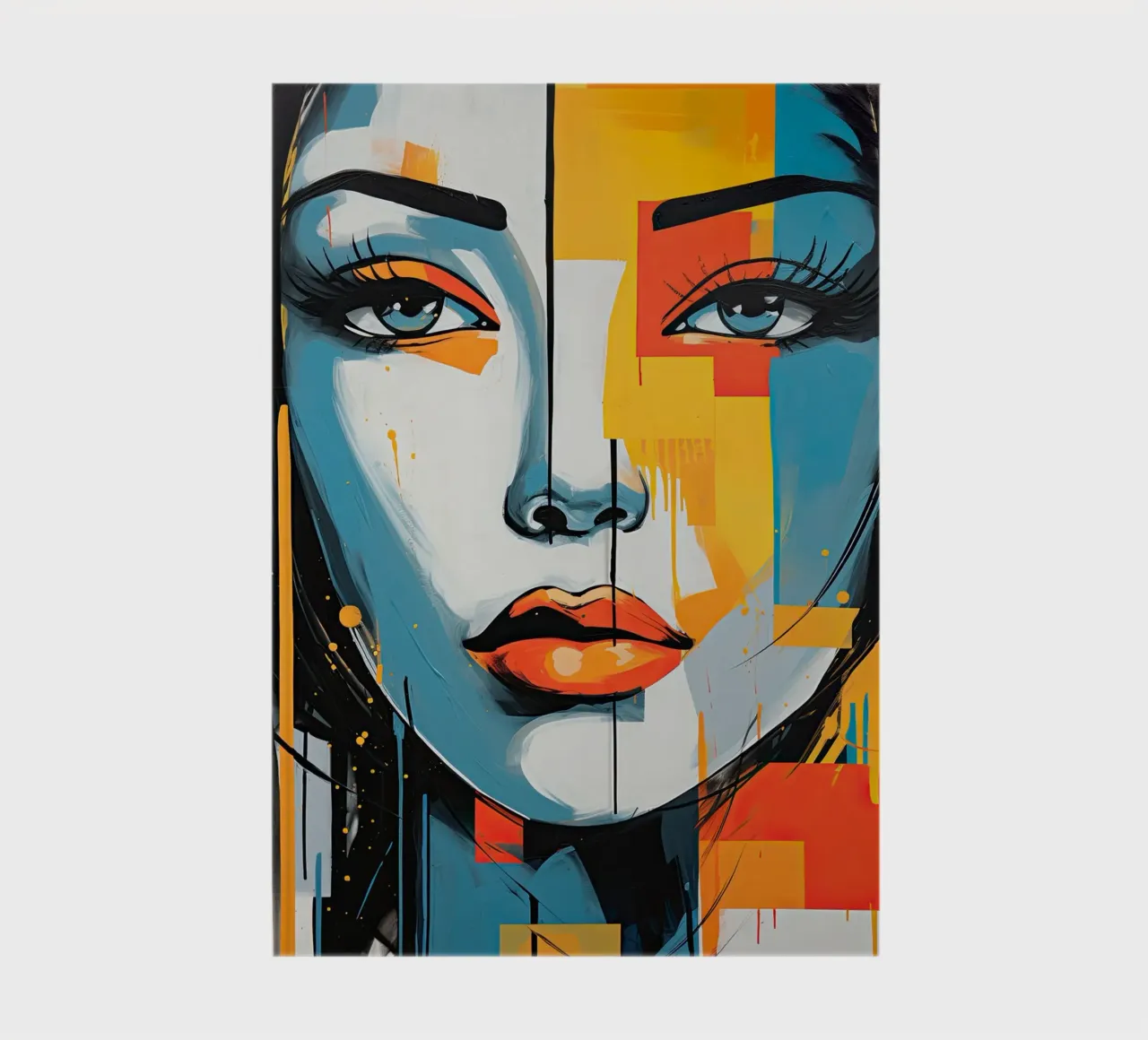 Abstract face notebook by Imagine