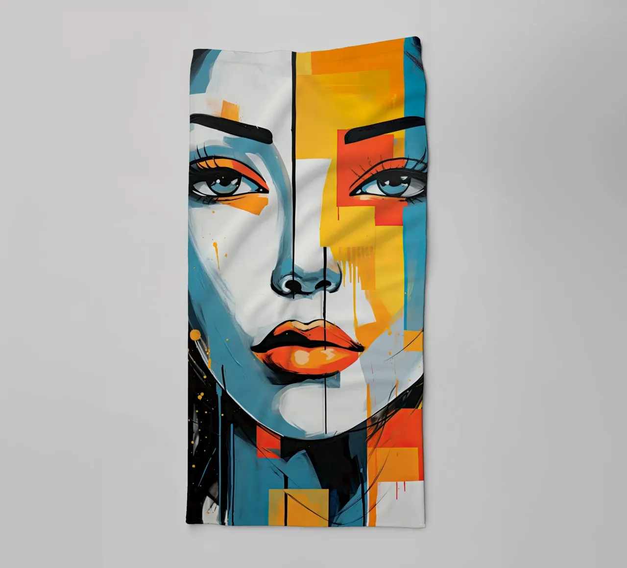 Abstract face towel by Imagine