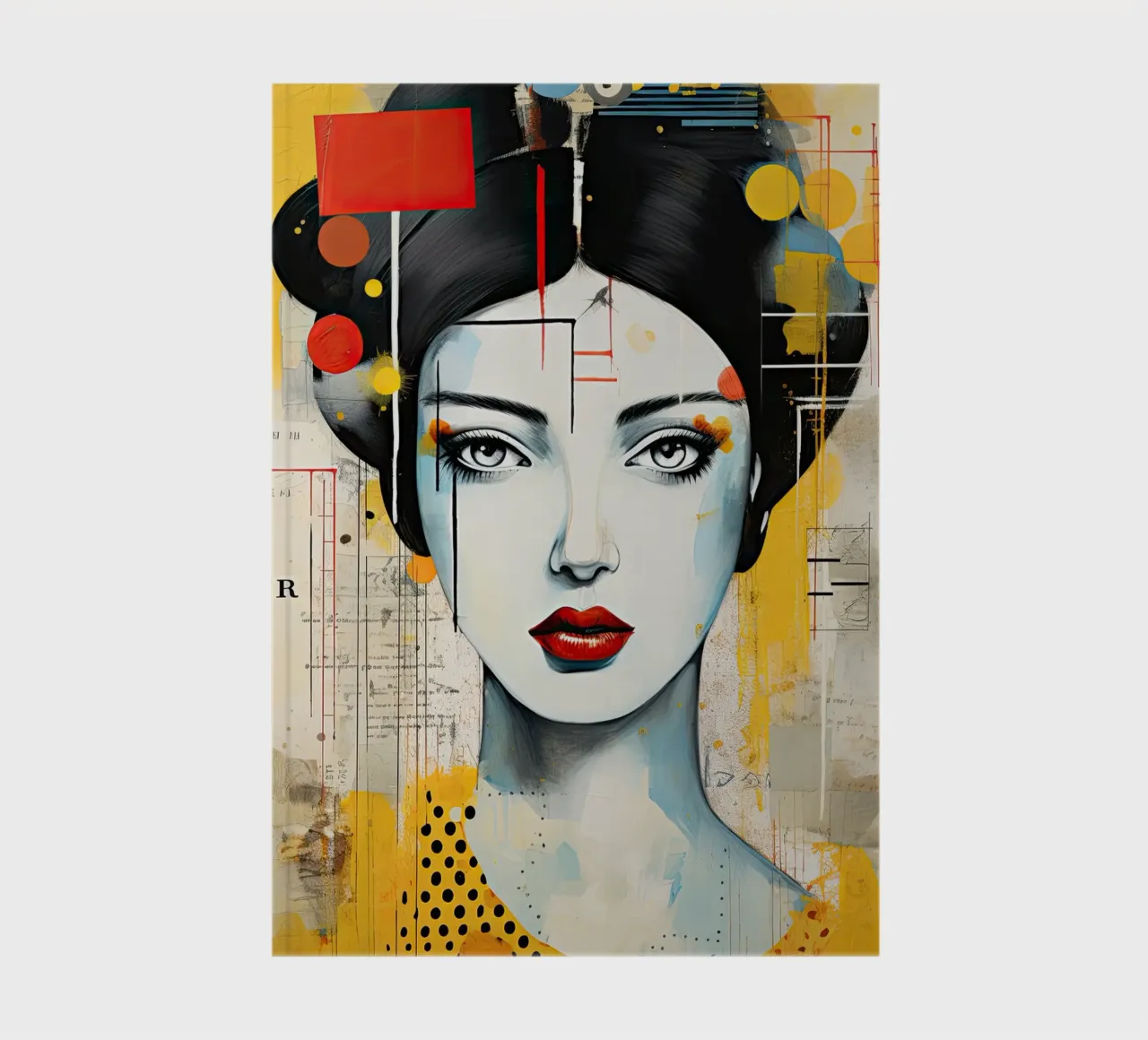 Abstract portret notebook by Imagine