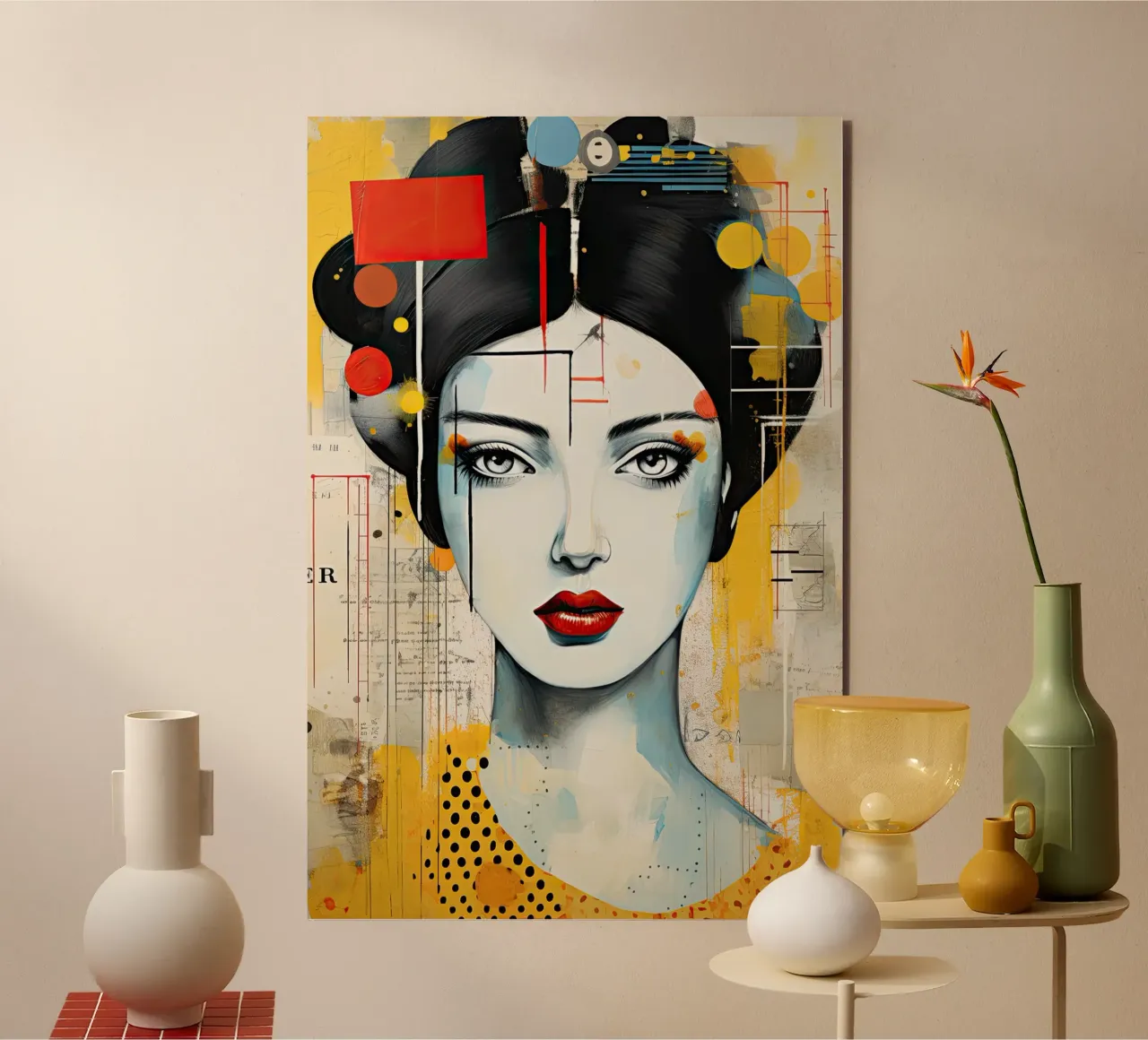 Abstract portret forex plate by Imagine