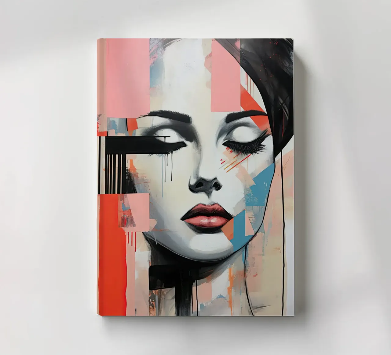 Abstract face notebook by Imagine