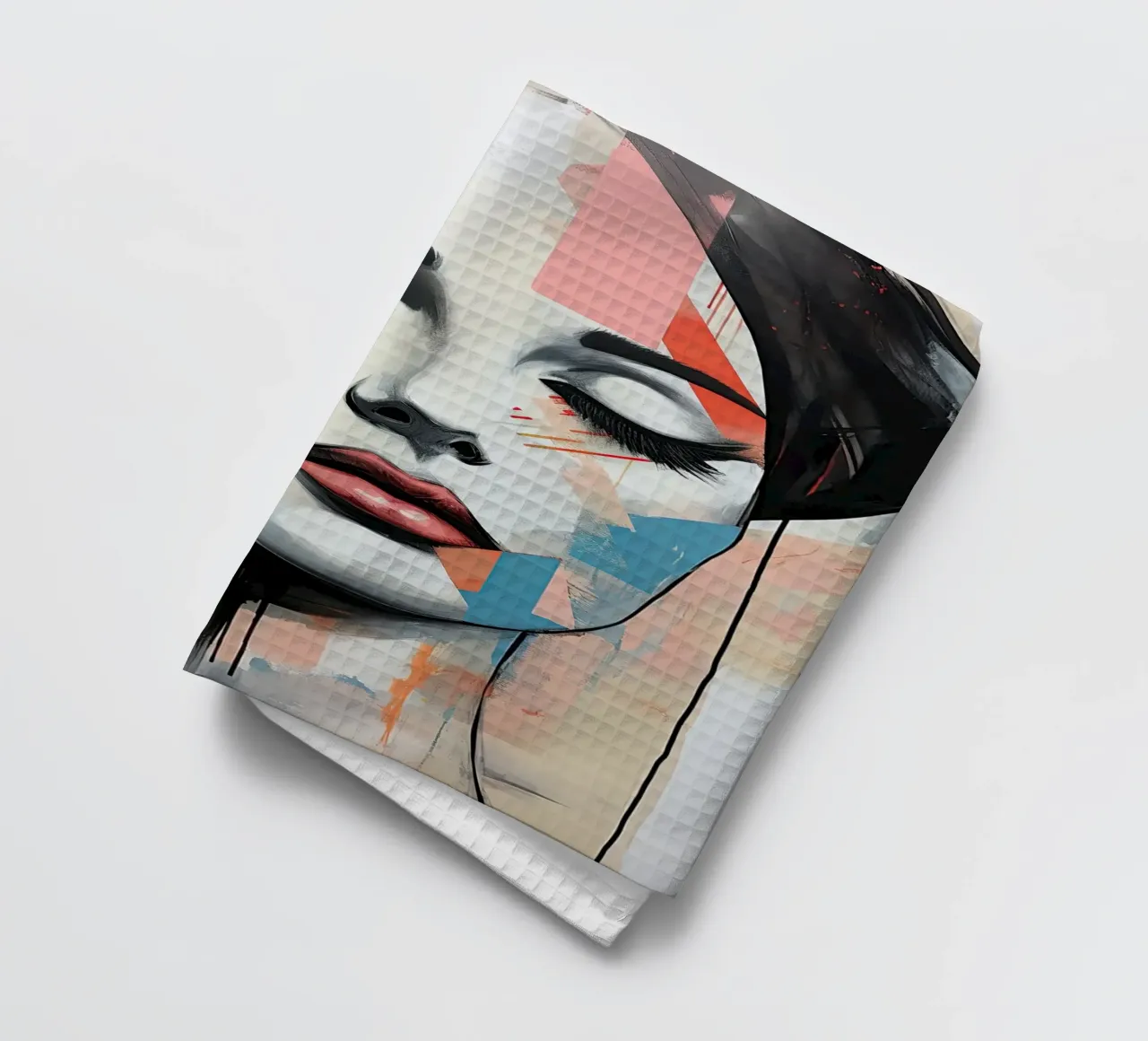 Visage abstrait torchon de Imagine