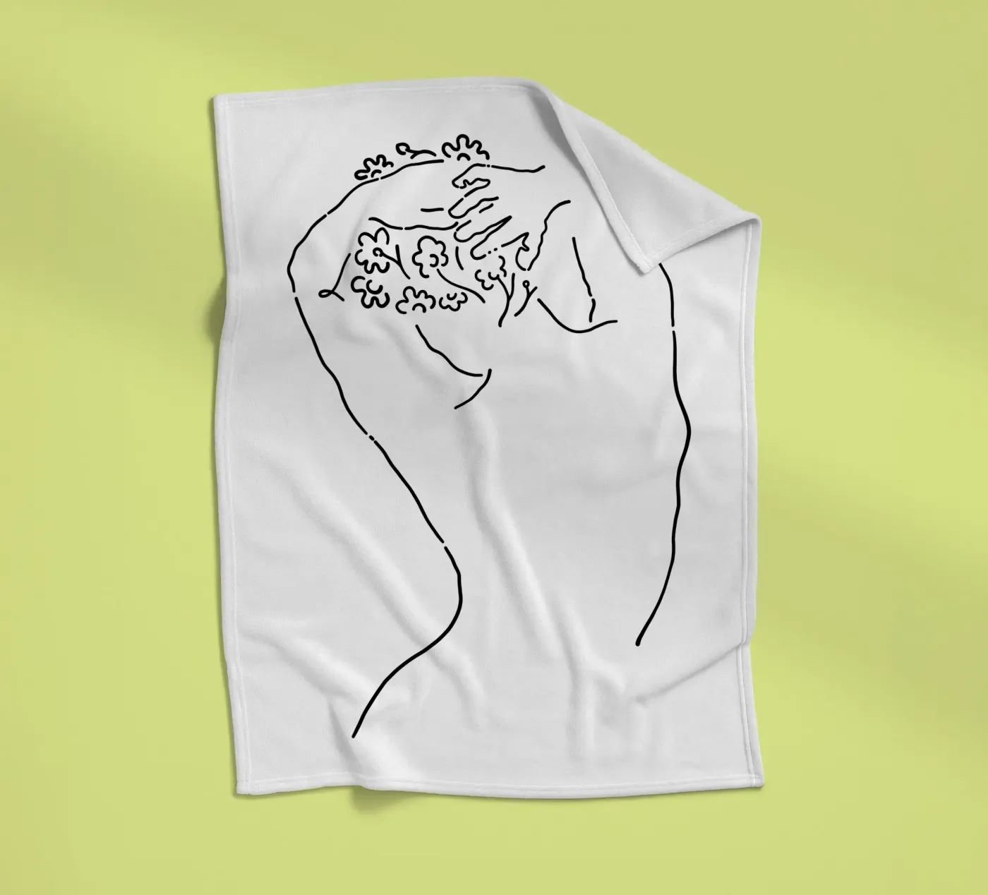 Nude Fleecedecke von Ninhol