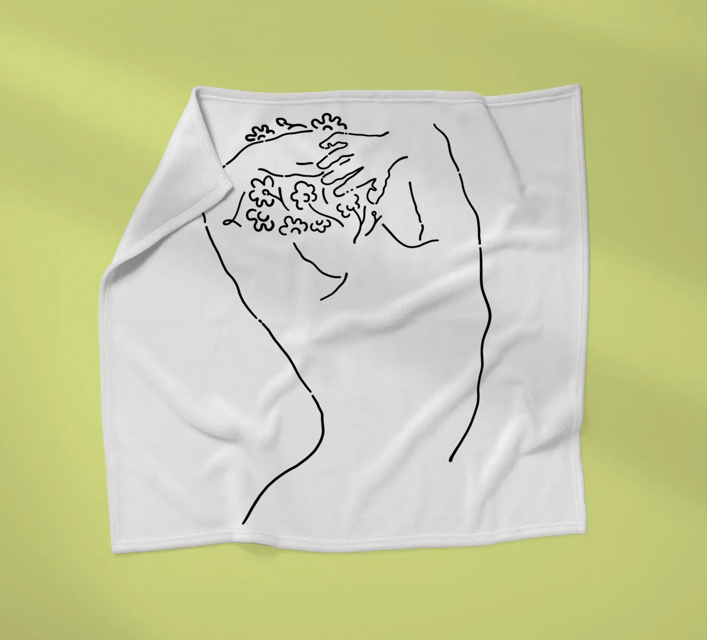 Nude Fleecedecke von Ninhol