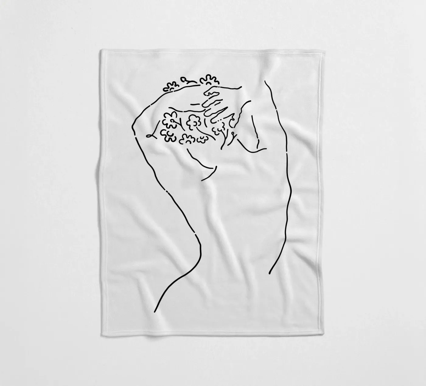 Nude Fleecedecke von Ninhol