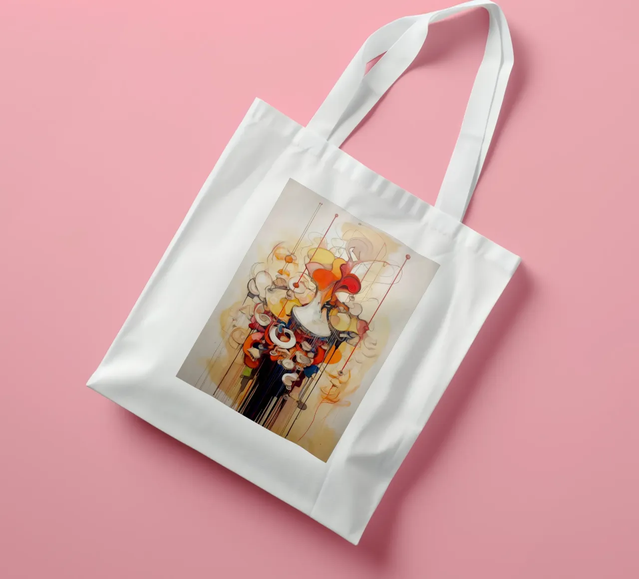 Abstract forms tote bag by Imagine