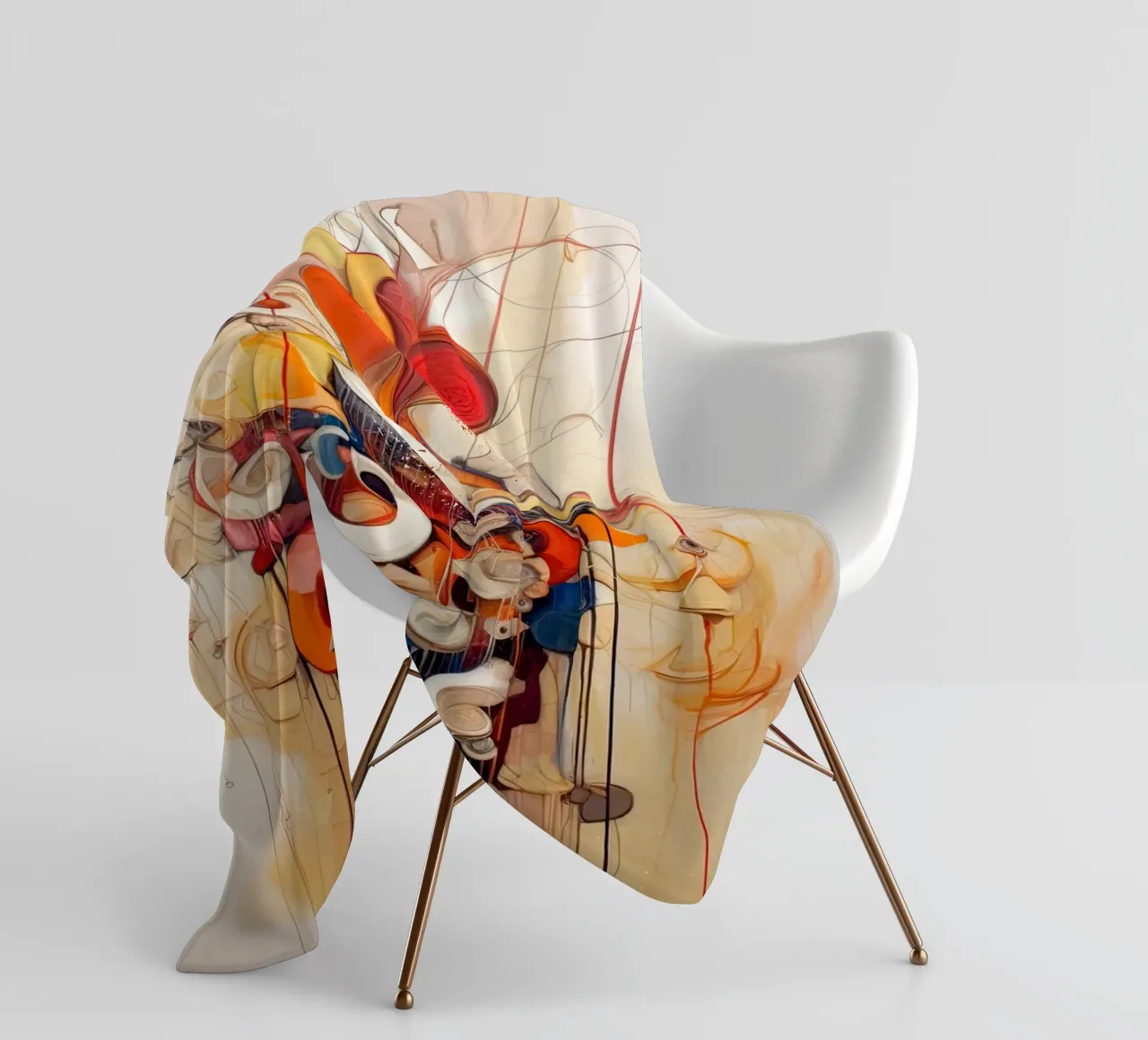 Forme astratte coperta in pile da Imagine
