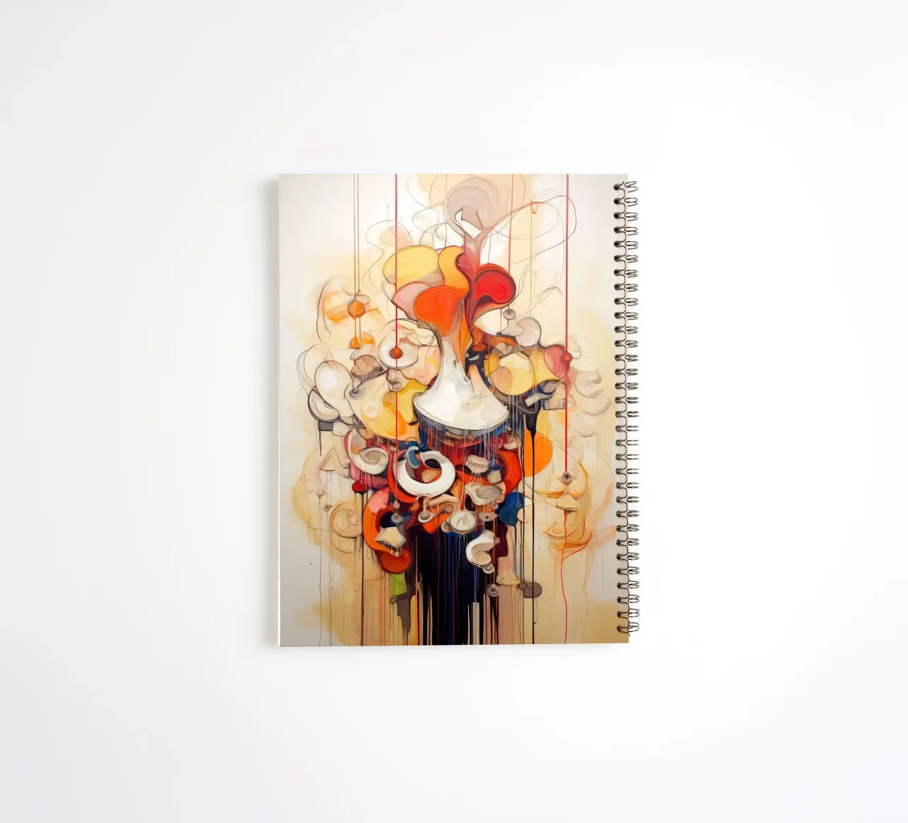 Abstract forms spiral notebook by Imagine