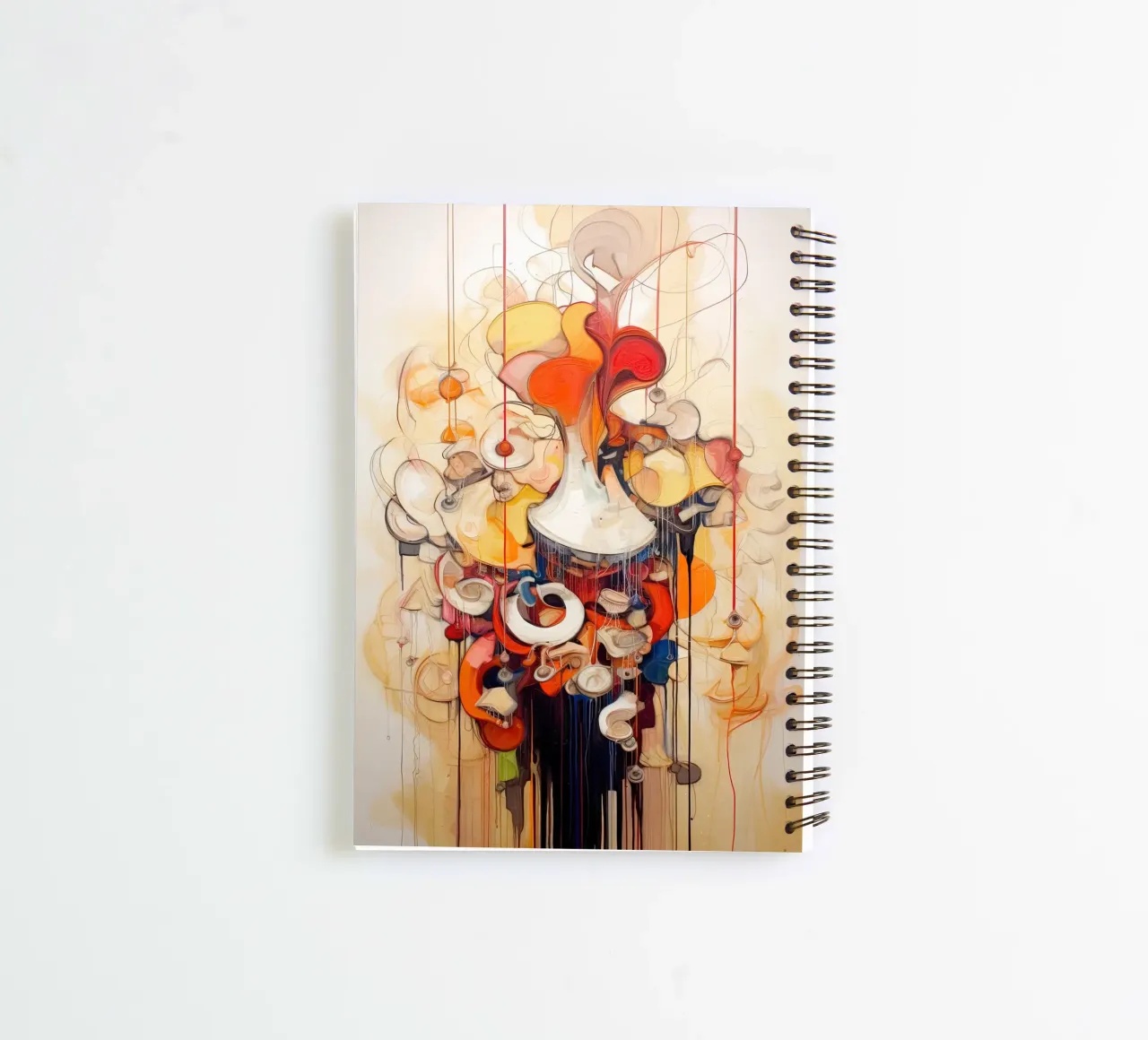 Abstract forms spiral notebook by Imagine