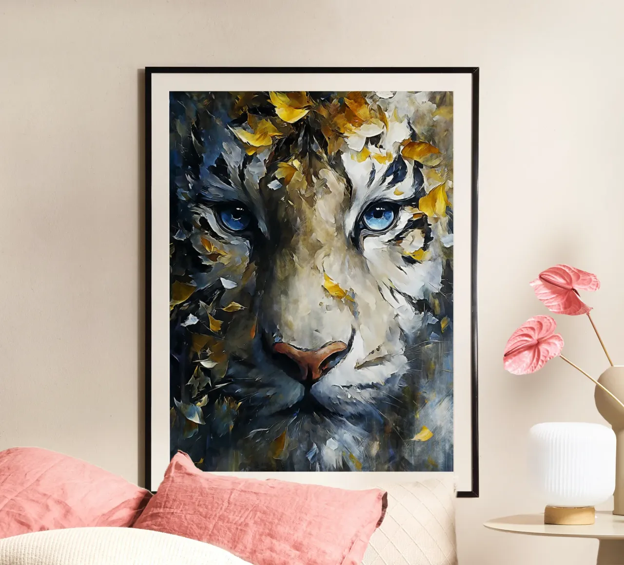 Tiger Modern Art poster da Mateo