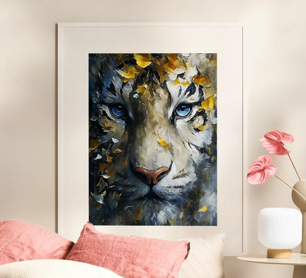 Tiger Modern Art poster da Mateo