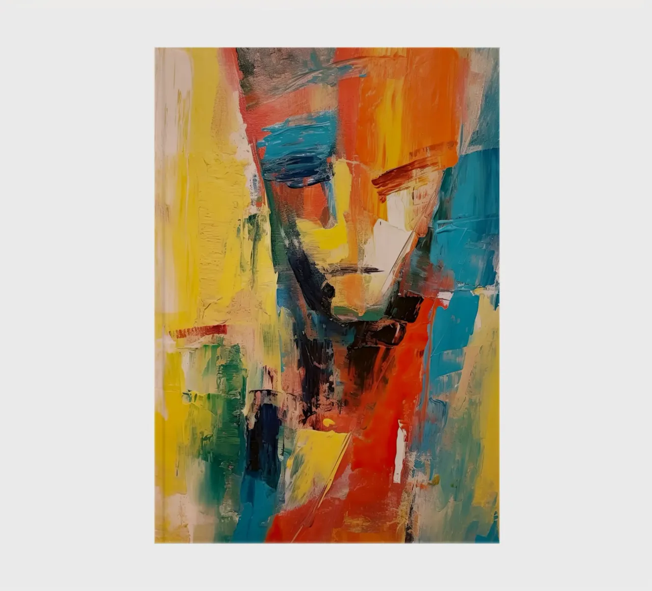 Abstract face notebook by Imagine