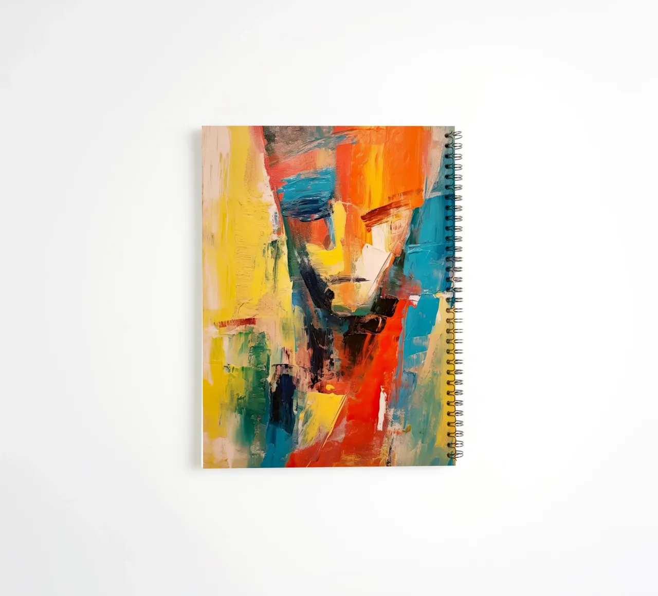 Abstract face spiral notebook by Imagine