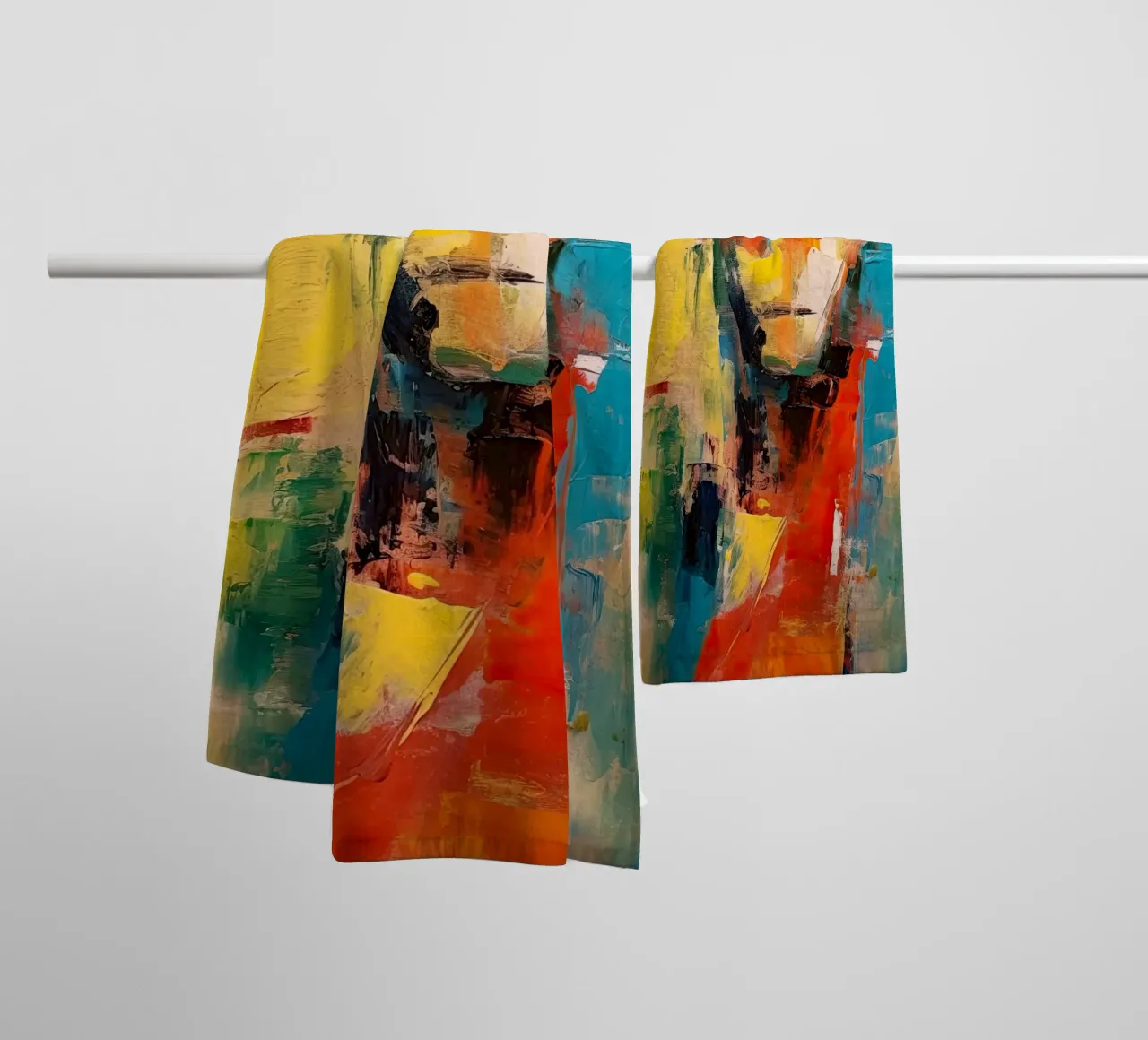 Abstract face towel by Imagine