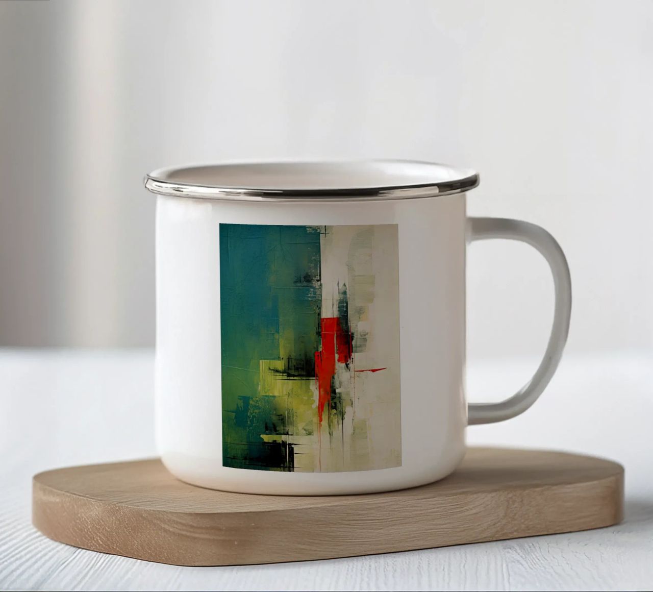 Arte da parete di Imagine tazza in smalto da Imagine