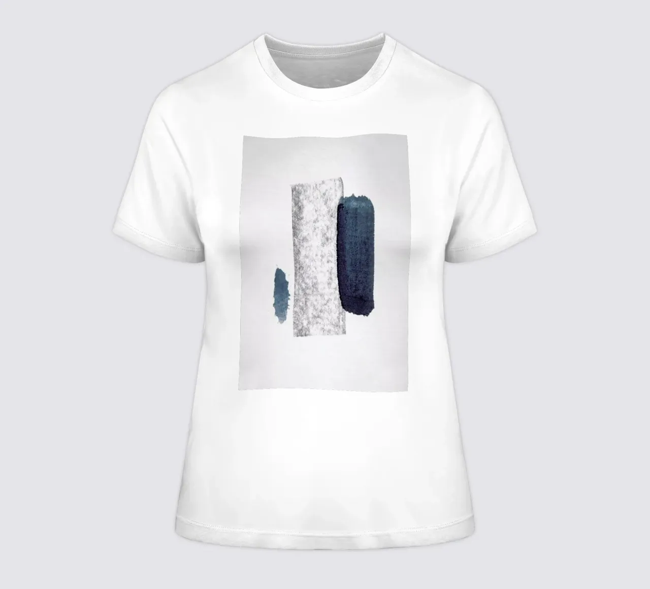 Minimal Abstract Aquarelle And Charcoal t-shirt da donna da Studio Nahili