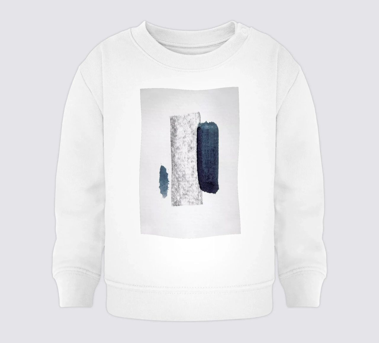 Minimal Abstract Aquarelle And Charcoal felpa neonato da Studio Nahili